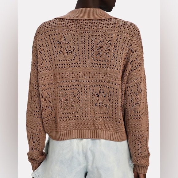 INTERMIX
Suki Pointelle Knit Polo Sweater - Picture 3 of 9